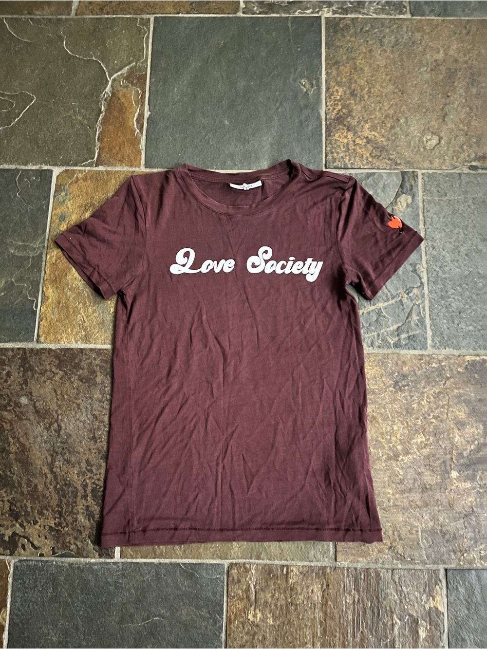 Love Society Maroon Ganni Tee